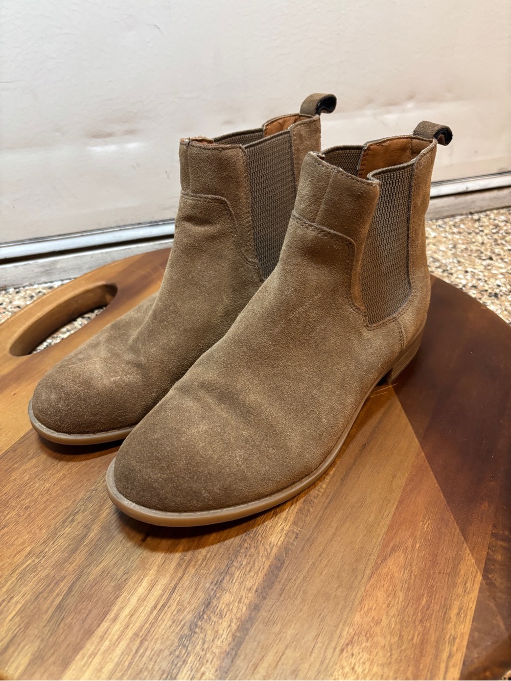 BOC KHELF LEATHER UPPER SUEDE BOOTIES IN BROWN TAN